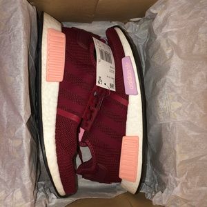NWT Adidas NMD R1 Burgundy Maroon NEVER WORN 8.5